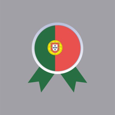 Illustration of portugal flag Template