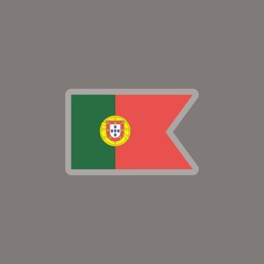 Illustration of portugal flag Template