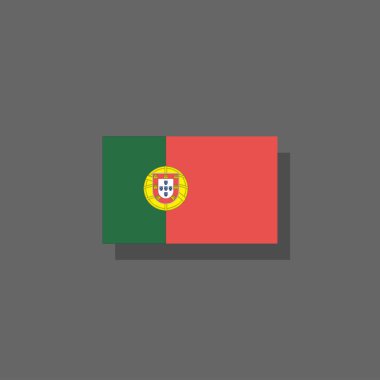 Illustration of portugal flag Template