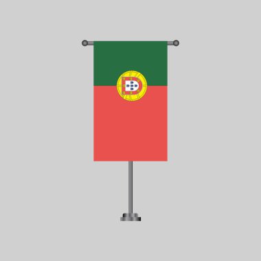 Illustration of portugal flag Template