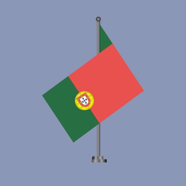 Illustration of portugal flag Template