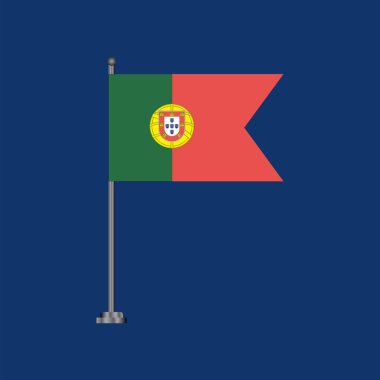 Illustration of portugal flag Template