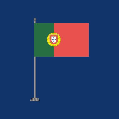 Illustration of portugal flag Template