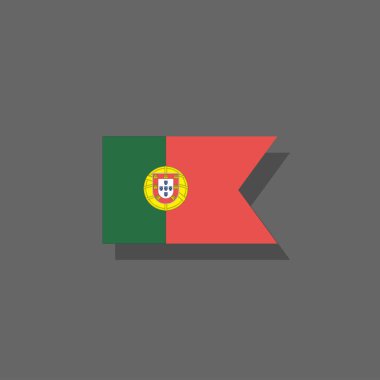 Illustration of portugal flag Template