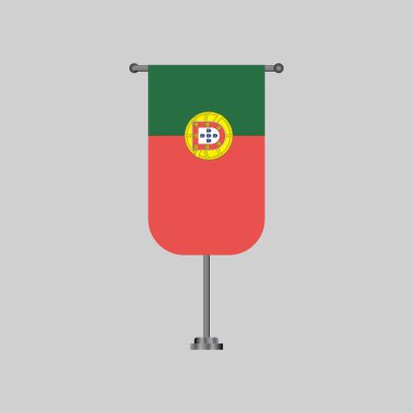 Illustration of portugal flag Template
