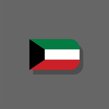 Illustration of kuwait flag Template