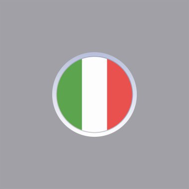 Illustration of italy flag Template
