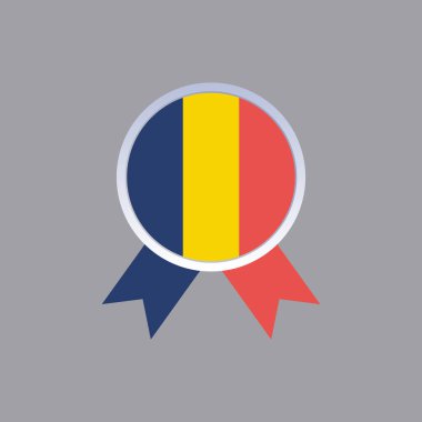 Illustration of romania flag Template