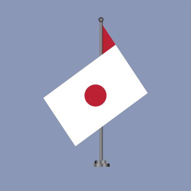 Illustration of japan flag Template