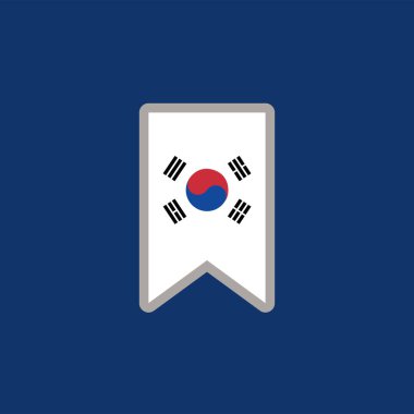 Illustration of south korea flag Template