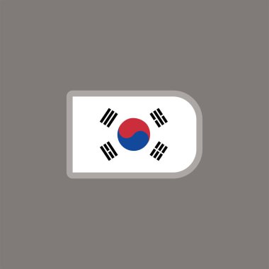 Illustration of south korea flag Template