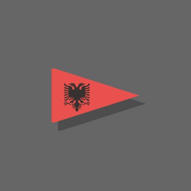 Illustration of albania flag Template
