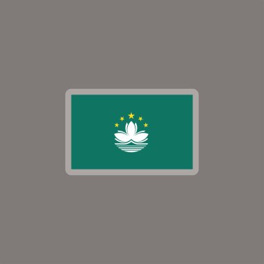 Illustration of macau flag Template