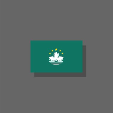 Illustration of macau flag Template