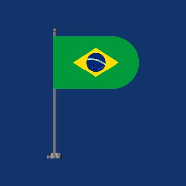 Illustration of brazil flag Template