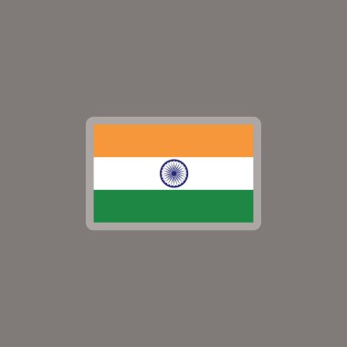 Illustration of India flag Template