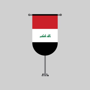 Illustration of Iraq flag Template