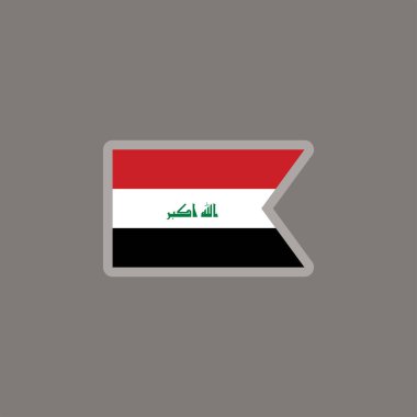 Illustration of Iraq flag Template