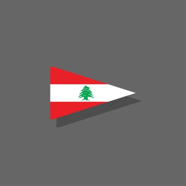 Illustration of lebanon flag Template