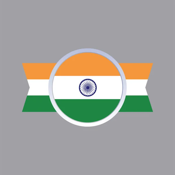 Illustration India Flag Template — Wektor stockowy