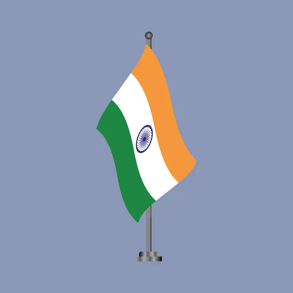 Illustration India Flag Template —  Vetores de Stock
