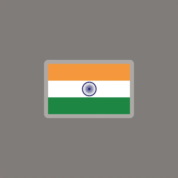 Illustration India Flag Template — Vector de stock