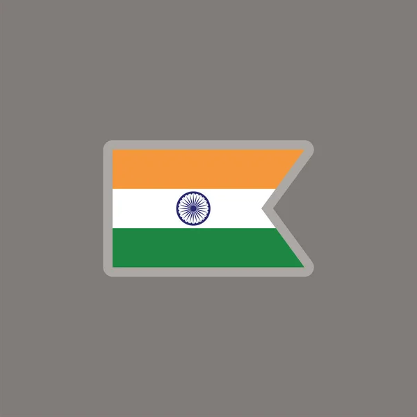 Illustration India Flag Template — Stock Vector