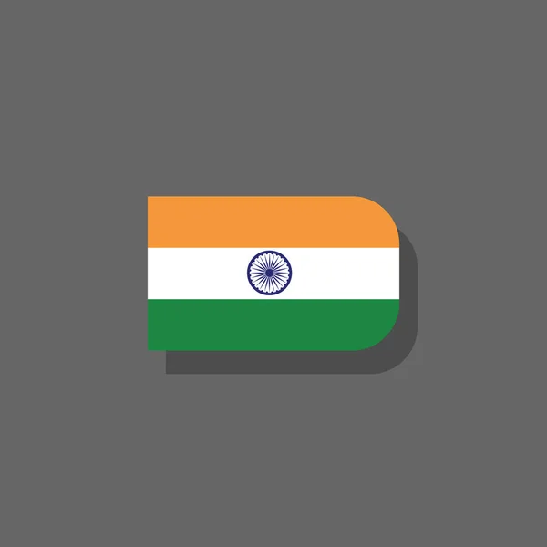 Illustration India Flag Template — ストックベクタ