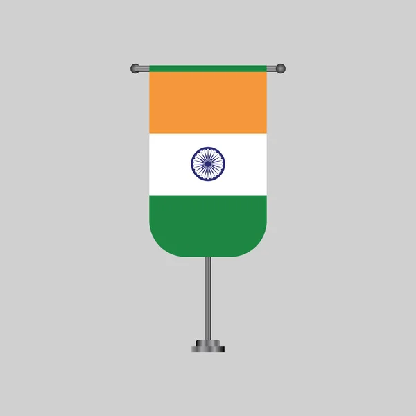 Εικόνα Του Προτύπου Σημαία Της Ινδίας — Διανυσματικό Αρχείο