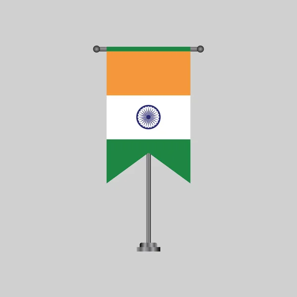 Illustration India Flag Template — Image vectorielle
