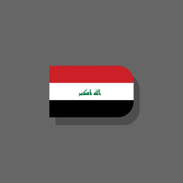 Εικόνα Του Προτύπου Σημαίας Του Ιράκ — Διανυσματικό Αρχείο