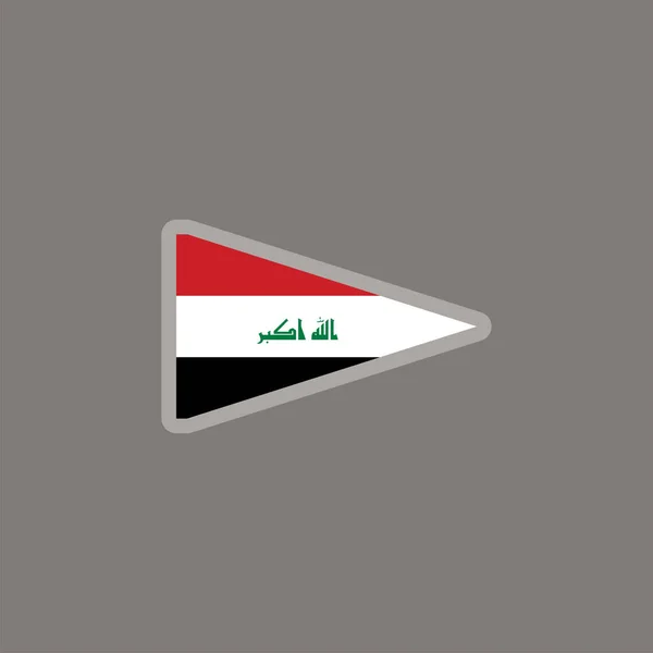 Illustration Iraq Flag Template — 图库矢量图片