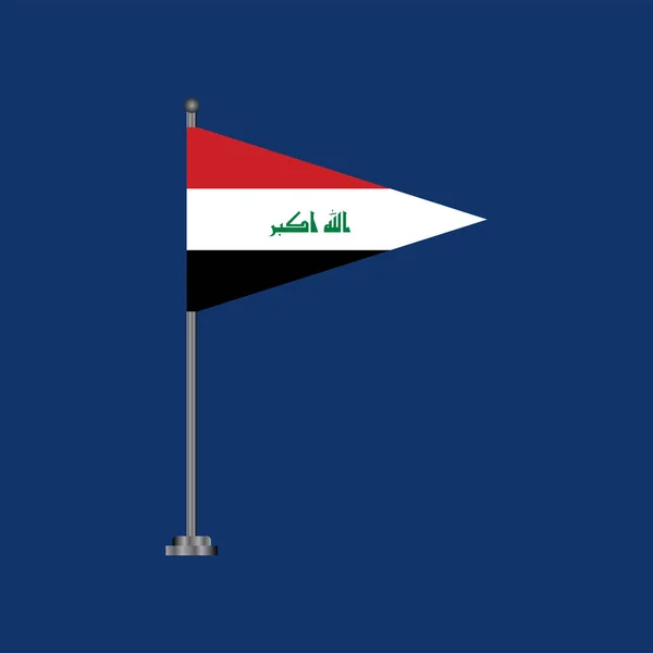 Illustration Iraq Flag Template — Stockvector
