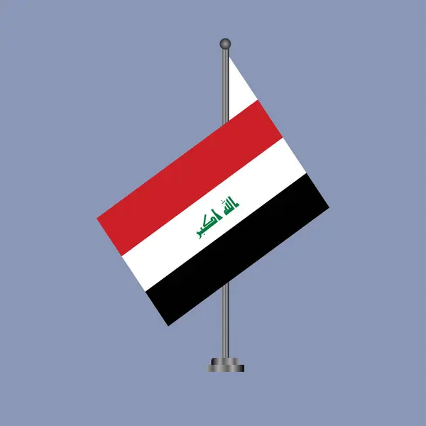 Illustration Iraq Flag Template — Vettoriale Stock