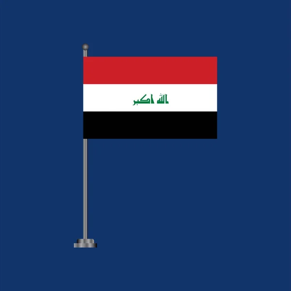 Illustration Iraq Flag Template — Archivo Imágenes Vectoriales