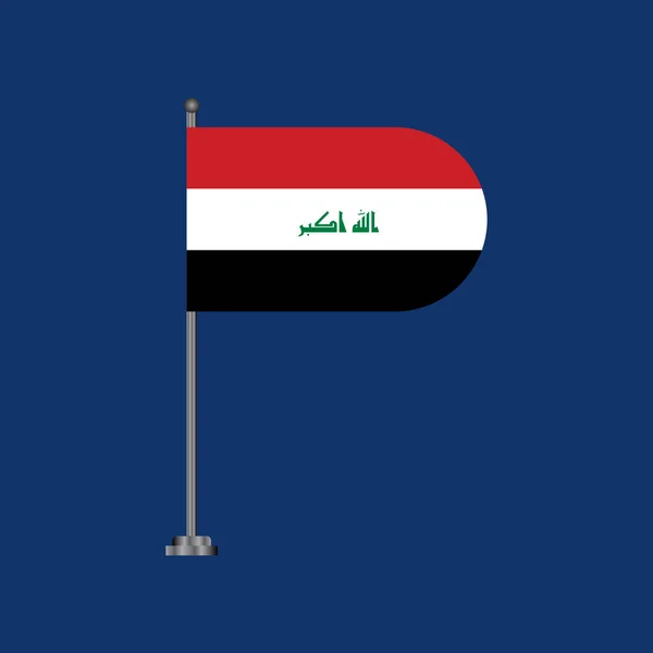 Illustration Iraq Flag Template — Stock vektor