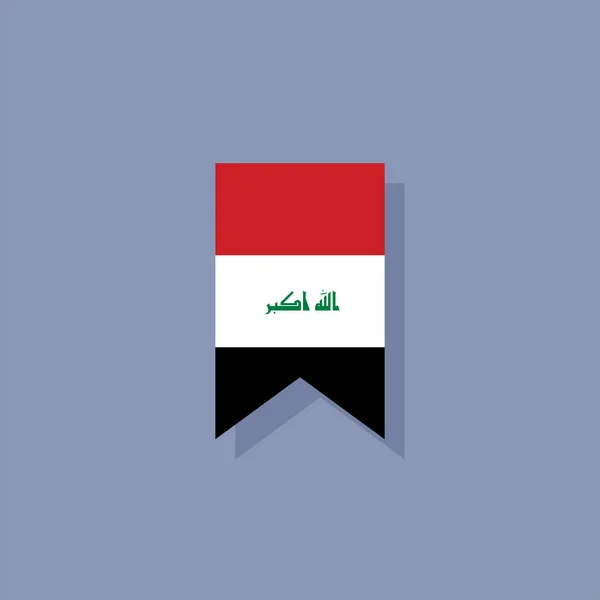 Illustration Iraq Flag Template — Stockvektor