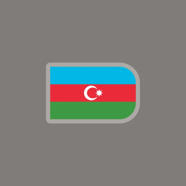Illustration Azerbaijan Flag Template — Stok Vektör