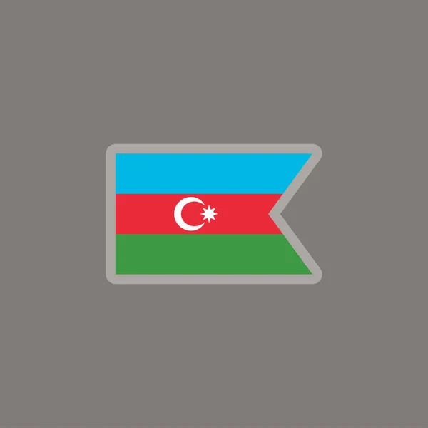 Illustration Azerbaijan Flag Template — Stockvektor