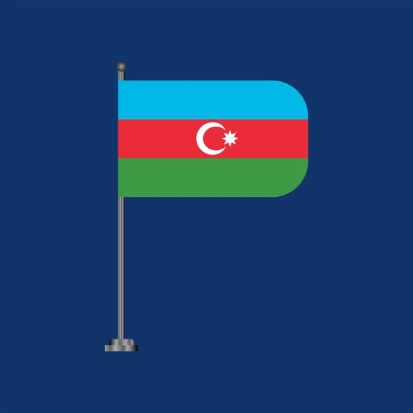 Иллюстрация Шаблона Флага Азербайджана — стоковый вектор