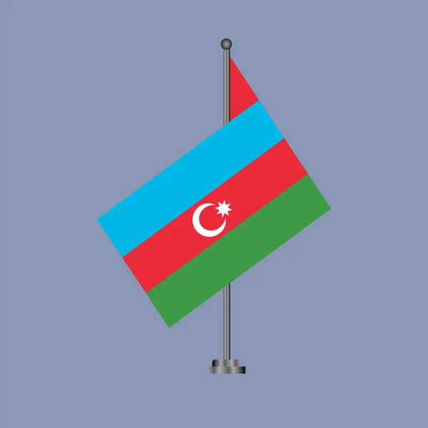 Εικόνα Του Προτύπου Σημαίας Του Αζερμπαϊτζάν — Διανυσματικό Αρχείο
