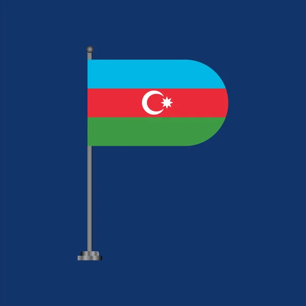 Illustration Azerbaijan Flag Template — Image vectorielle