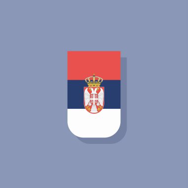 Illustration of serbia flag Template