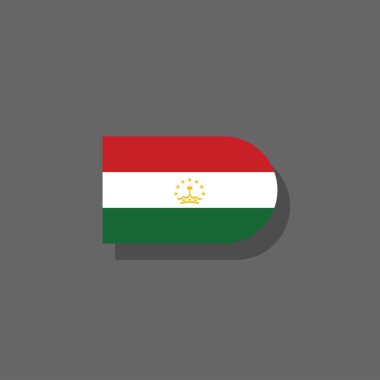 Illustration of tajikistan flag Template