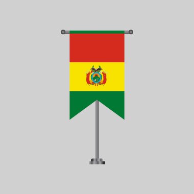 Illustration of bolivia flag Template