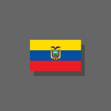 Illustration of ecuador flag Template