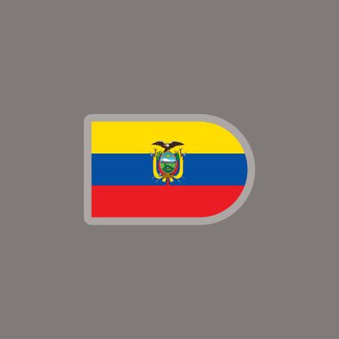 Illustration of ecuador flag Template