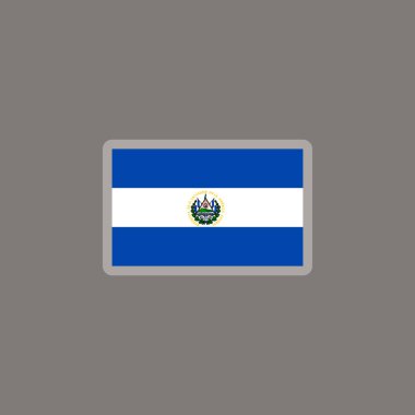 Illustration of el salvador flag Template