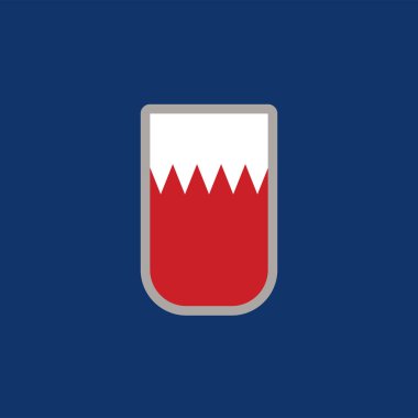 Illustration of bahrain flag Template