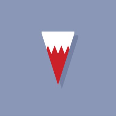 Illustration of bahrain flag Template